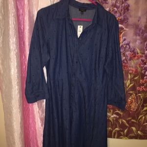 Talbots Polka Dot Jean Dress